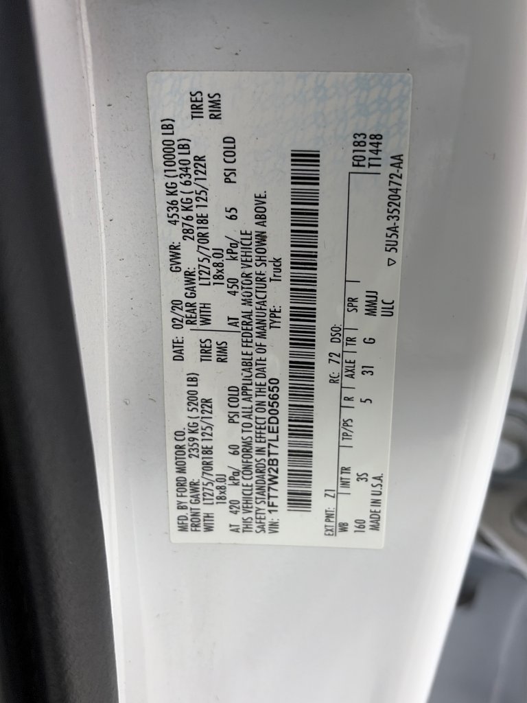 Certified 2020 Ford F250 XLT AWD/4WD image 9