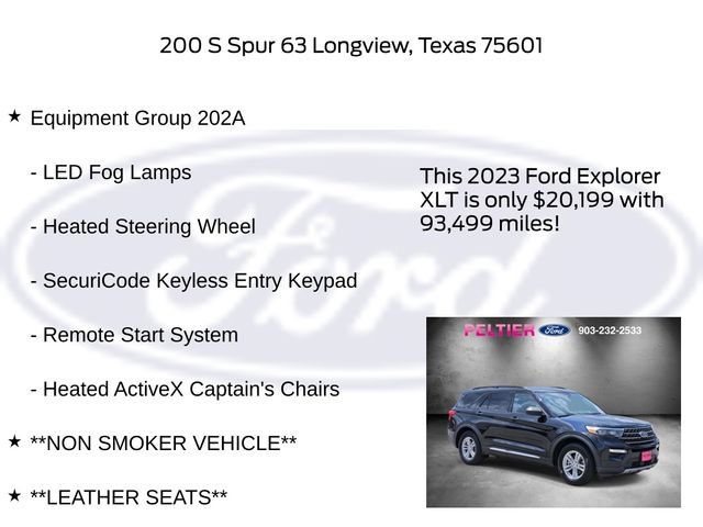 Used 2023 Ford Explorer XLT w/ Equipment Group 202A RWD image 6
