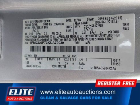 Used 2019 Ford Escape S image 17