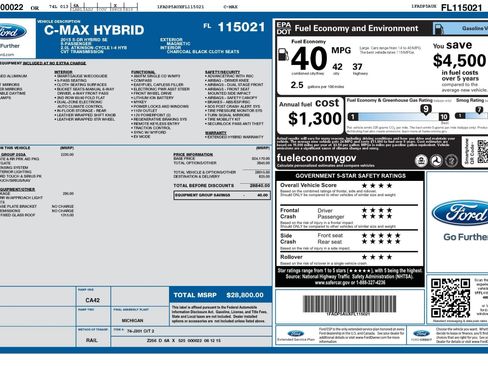 Used 2015 Ford C-MAX SE w/ Equipment Group 203A FWD image 2