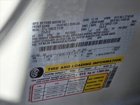 New 2025 Ford Expedition Max Platinum w/ Driver's Package image 16