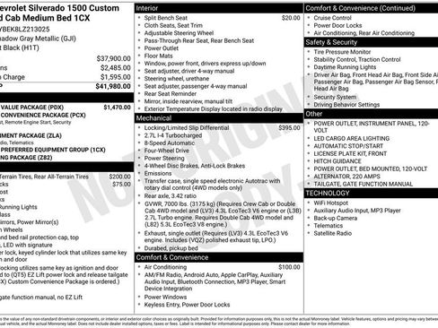 Used 2020 Chevrolet Silverado 1500 Custom w/ Custom Value Package image 2