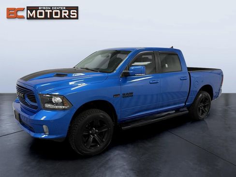 Used 2018 RAM 1500 Sport w/ Hydro Blue Sport Package AWD/4WD image 1