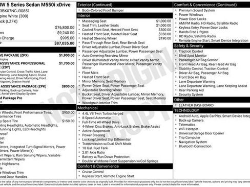 Used 2022 BMW M550i xDrive w/ Executive Package image 39