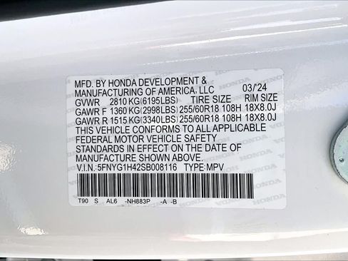 Certified 2025 Honda Pilot EX-L image 35