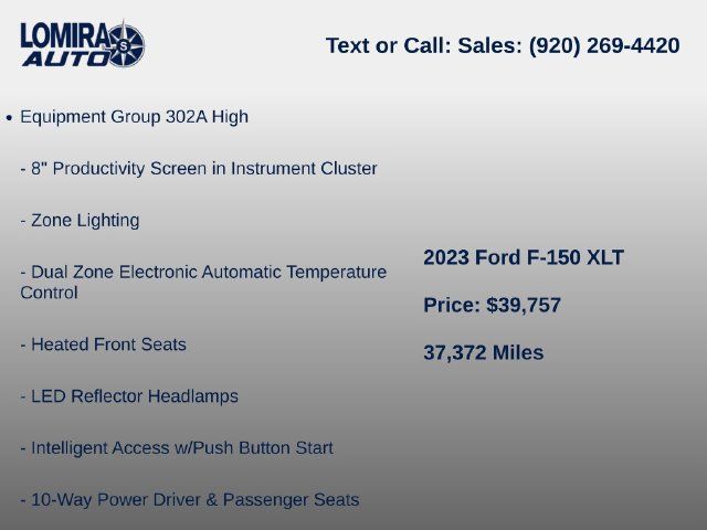 Used 2023 Ford F150 XLT w/ Equipment Group 302A High AWD/4WD image 7