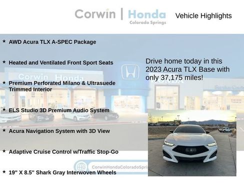 Used 2023 Acura TLX SH-AWD w/ A-SPEC Pkg image 6