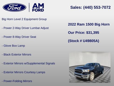 Used 2022 RAM 1500 Big Horn AWD/4WD image 18