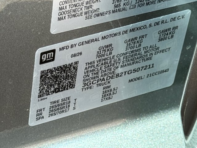 New 2026 Chevrolet Silverado 1500 RST w/ Safety Package RWD image 28