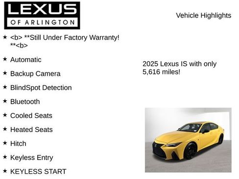 Certified 2025 Lexus IS 500 500 F SPORT Performance image 7