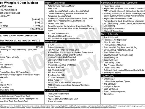 New 2025 Jeep Wrangler Unlimited Rubicon 392 AWD/4WD image 4