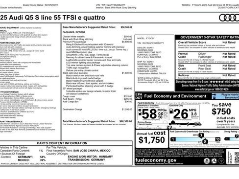 New 2025 Audi Q5 e Premium Plus image 5
