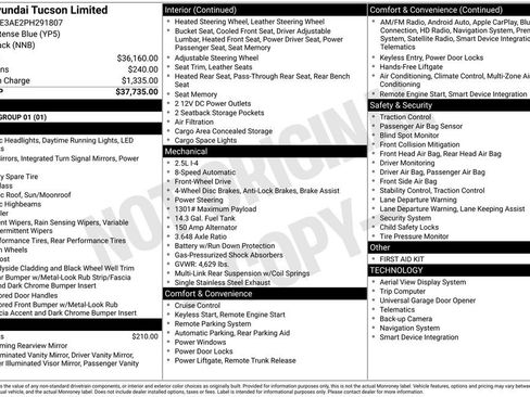 Used 2023 Hyundai Tucson Limited FWD image 3
