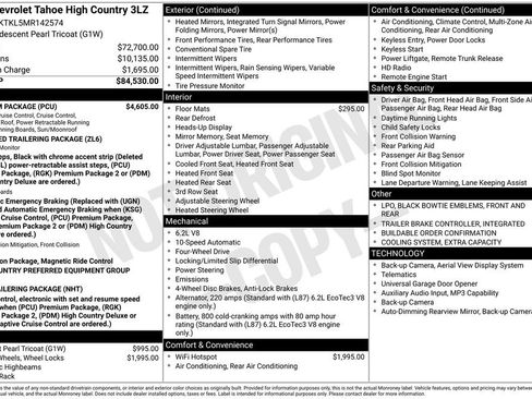 Used 2021 Chevrolet Tahoe High Country w/ Premium Package AWD/4WD image 6