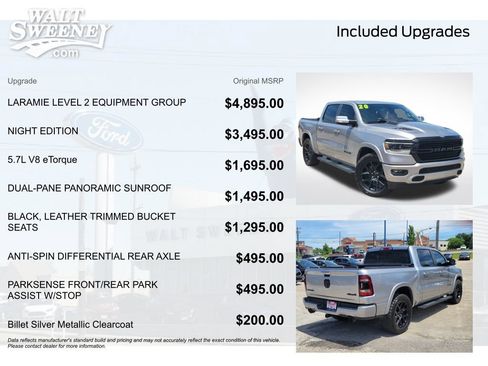 Used 2020 RAM 1500 Laramie AWD/4WD image 12