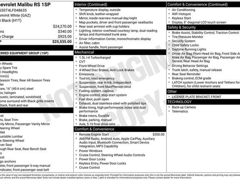 Used 2020 Chevrolet Malibu RS image 2