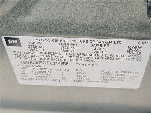 Used 2015 Chevrolet Equinox LT w/ Driver Convenience Package FWD image 22
