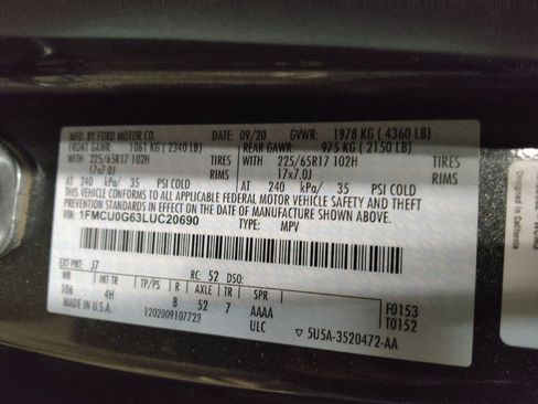 Used 2020 Ford Escape SE FWD image 33