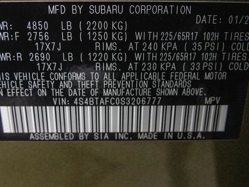 Used 2025 Subaru Outback Premium w/ Popular Package #1A image 56