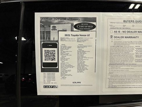 Used 2021 Toyota Venza LE AWD/4WD image 13