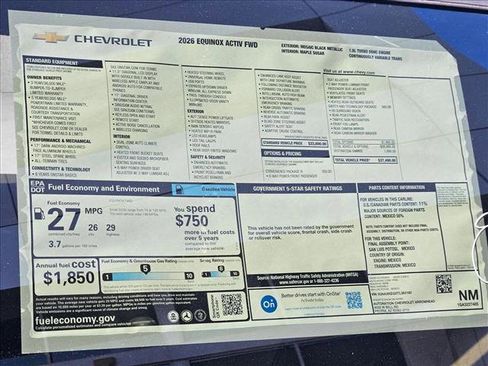 New 2026 Chevrolet Equinox ACTIV w/ Convenience Package III image 17