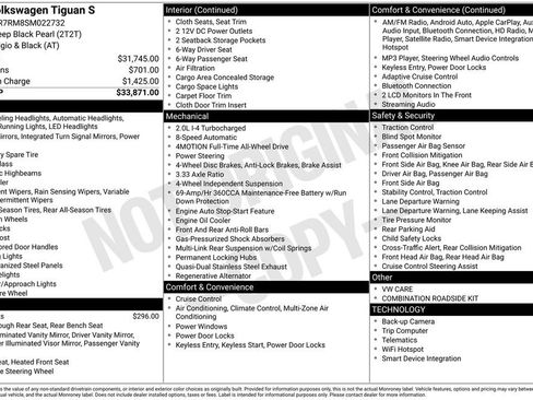 Used 2025 Volkswagen Tiguan S image 7