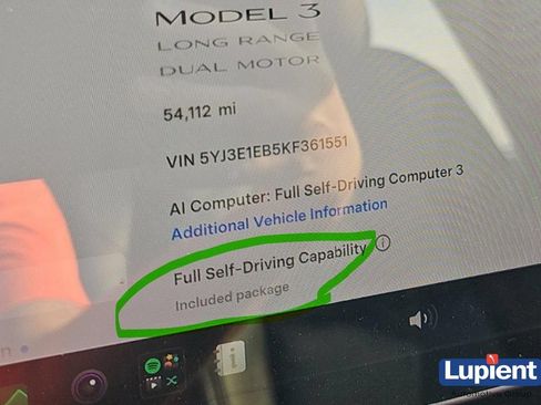 Used 2019 Tesla Model 3 Long Range AWD/4WD image 1