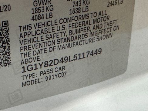 Used 2020 Chevrolet Corvette Stingray w/ 3LT Preferred Equipment Group image 43