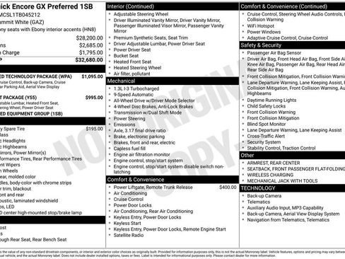 New 2026 Buick Encore GX Preferred w/ Advanced Technology Package image 36