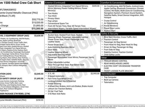 Used 2022 RAM 1500 Rebel w/ Rebel Level 2 Equipment Group AWD/4WD image 15