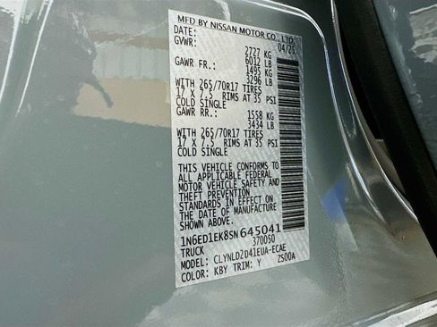 New 2025 Nissan Frontier PRO-4X w/ Pro Premium Package image 6