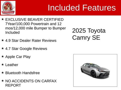 Used 2025 Toyota Camry SE FWD image 4