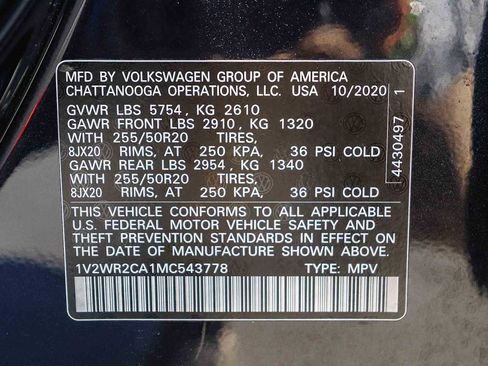 Used 2021 Volkswagen Atlas SE image 20