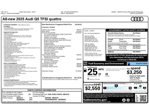 Used 2025 Audi Q5 Premium Plus w/ Premium Plus AWD/4WD image 2
