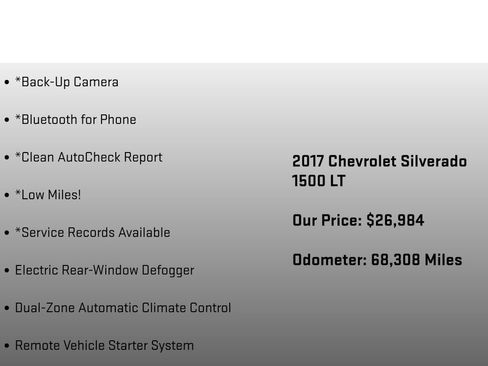 Used 2017 Chevrolet Silverado 1500 LT w/ All Star Edition AWD/4WD image 12