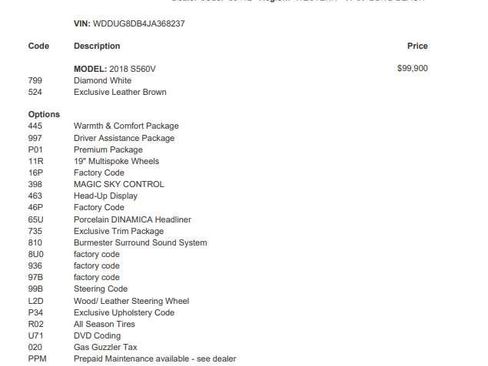 Used 2018 Mercedes-Benz S 560 Sedan image 11