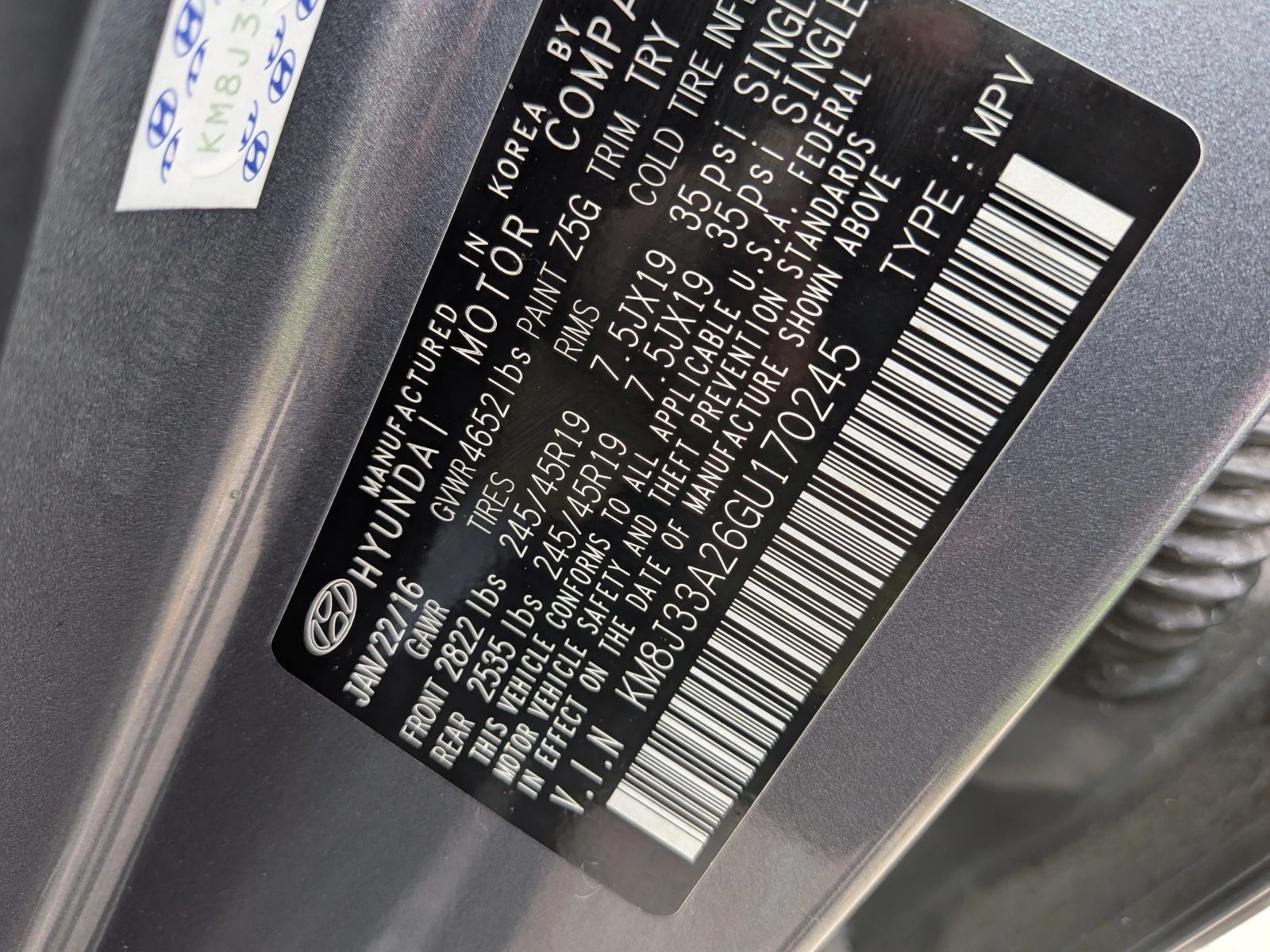 Used 2016 Hyundai Tucson Limited w/ Option Group 03 FWD image 68