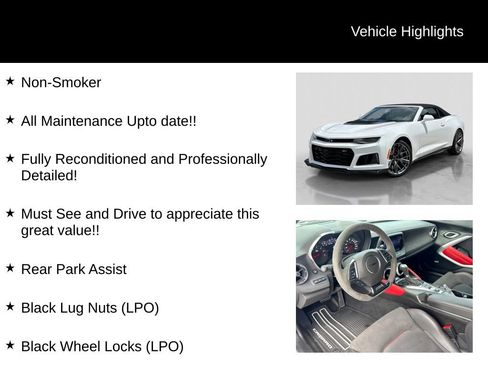 Used 2023 Chevrolet Camaro ZL1 RWD image 16
