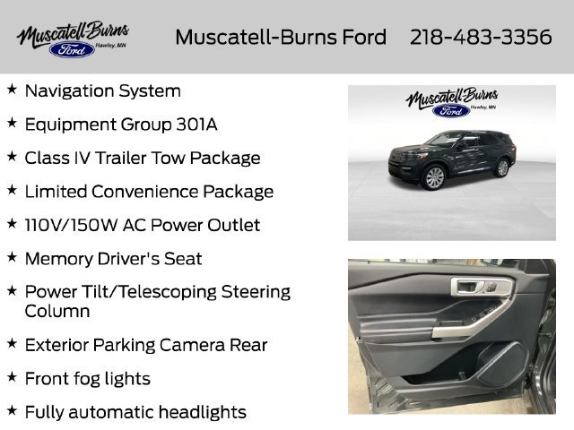 Used 2023 Ford Explorer Limited w/ Equipment Group 301A AWD/4WD image 7