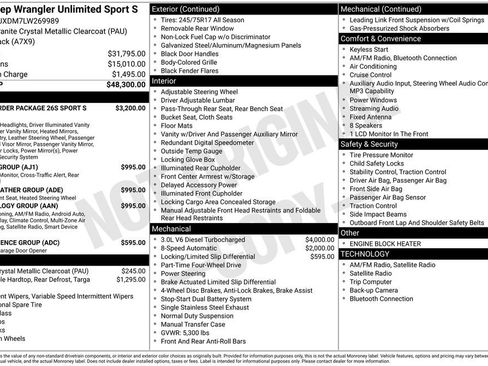 Used 2020 Jeep Wrangler Unlimited Sport S image 32