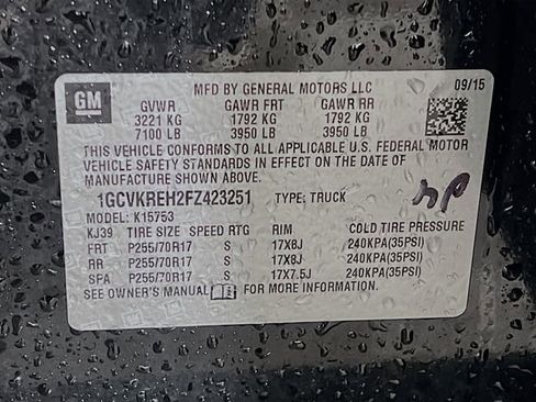 Used 2015 Chevrolet Silverado 1500 LT w/ All Star Edition image 11