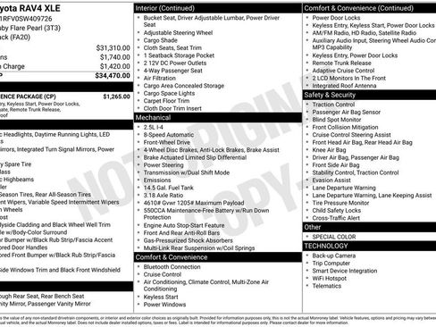 Used 2025 Toyota RAV4 XLE w/ Convenience Package image 10