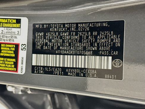 Used 2026 Toyota Camry SE w/ Convenience Package FWD image 12