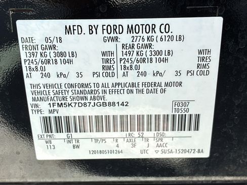 Used 2018 Ford Explorer XLT w/ Equipment Group 202A FWD image 31