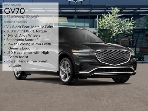 New 2026 Genesis GV70 2.5T Advanced AWD/4WD image 3