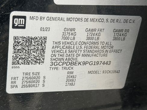 Used 2023 Chevrolet Silverado 1500 Custom w/ LPO, Dark Essentials Package image 8