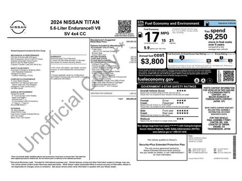Used 2024 Nissan Titan SV w/ SV Convenience Package AWD/4WD image 29