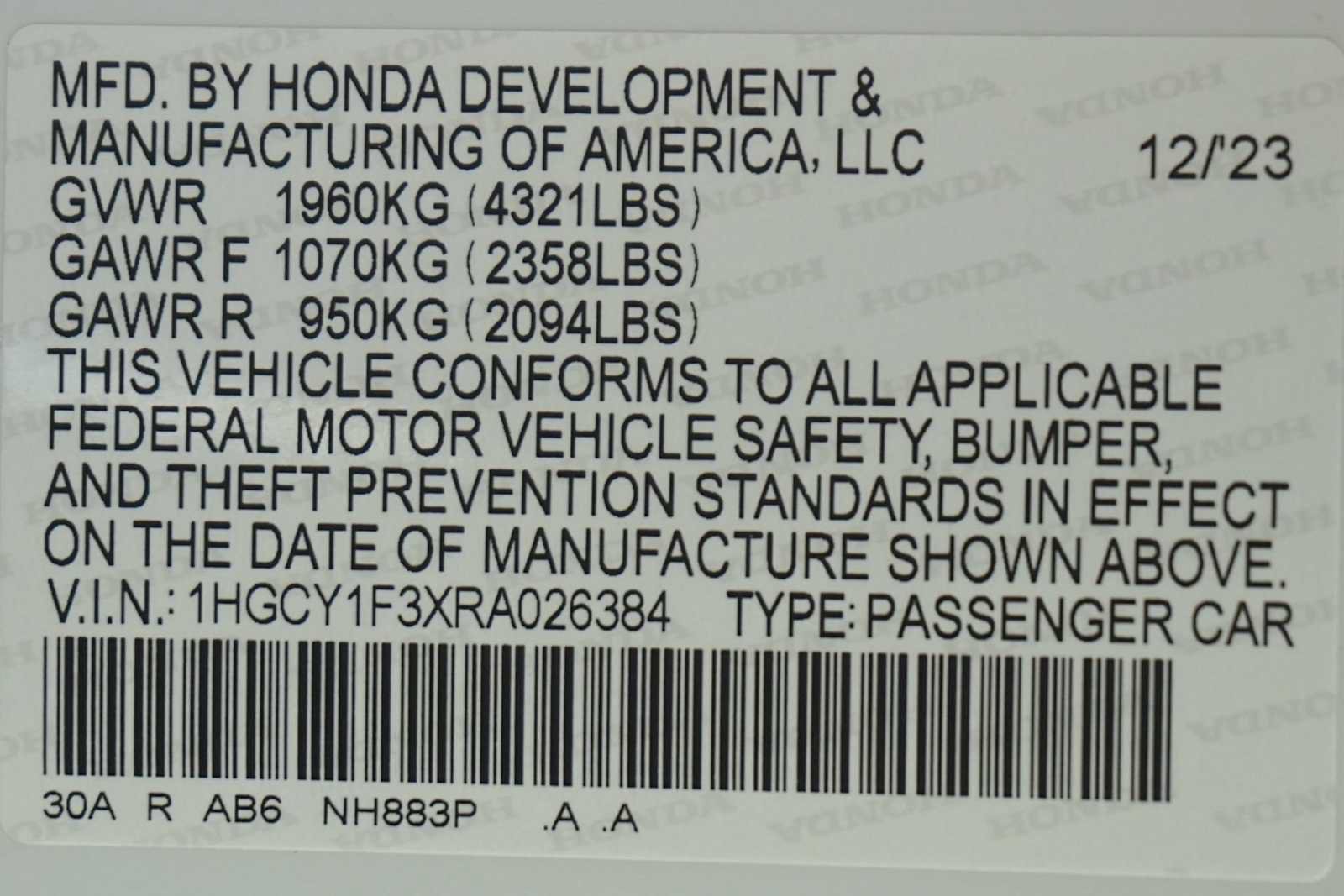 Certified 2024 Honda Accord EX image 30