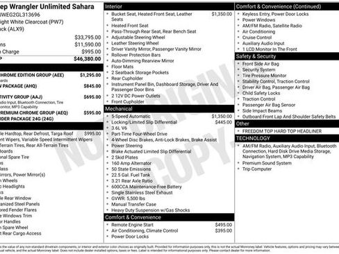 Used 2016 Jeep Wrangler Unlimited Sahara w/ Mopar Chrome Edition Group AWD/4WD image 18