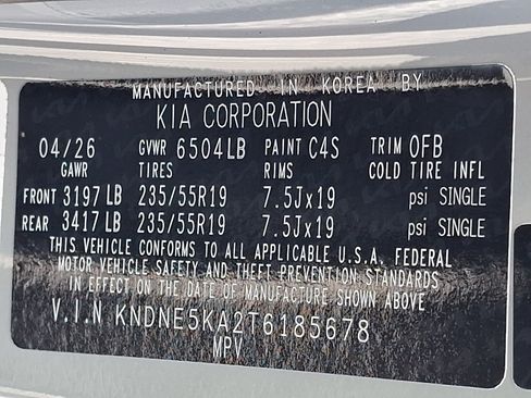 New 2026 Kia Carnival SX FWD image 19